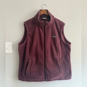 VGUC Women’s Columbia Fleece Vest, sz 2X
